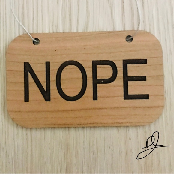HOME, Wall Sign "nope" - Picture 4 of 6